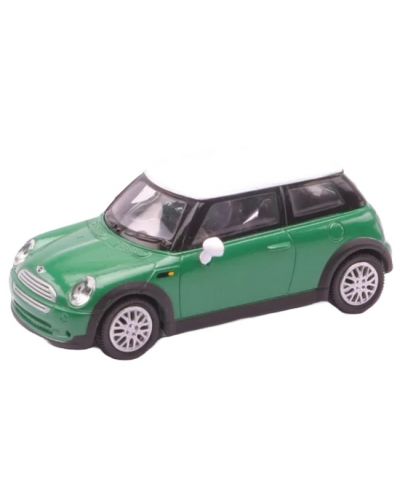 Метална количка Newray - Mini Cooper, зелена, 1:43 - 1