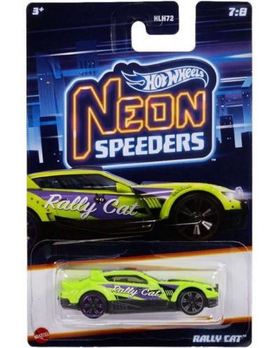 Метална количка Hot Wheels Neon Speeders - Асортимент, 1:64 - 6