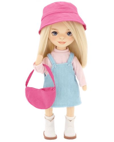Мека кукла Orange Toys Sweet Sisters - Мия със синя рокля без ръкави, 32 cm - 1