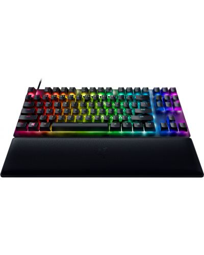 Механична клавиатура Razer - Huntsman V2 TKL, Red, RGB, черна - 5