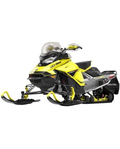 Метална играчка Newray - Снегоход Can-Am Ski-Doo MXZ XRS, 1:20, жълт - 1