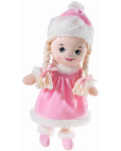 Мека кукла Heunec Poupetta - Анушка, със зимни дрехи, 30 cm - 1