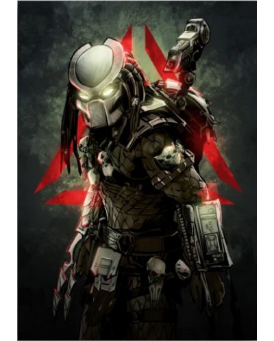 Метален постер Displate - Predator