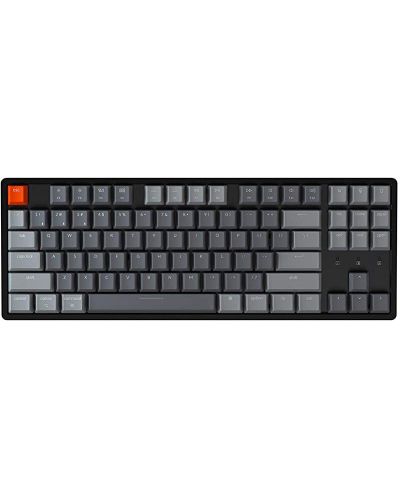 Механична клавиатура Keychron - K8 HS TKL, Gateron Brown, RGB, черна - 1