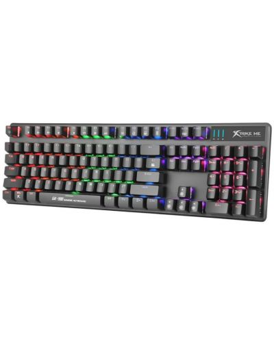 Механична клавиатура Xtrike ME - GK-980 EN, Blue, rainbow, черна - 2