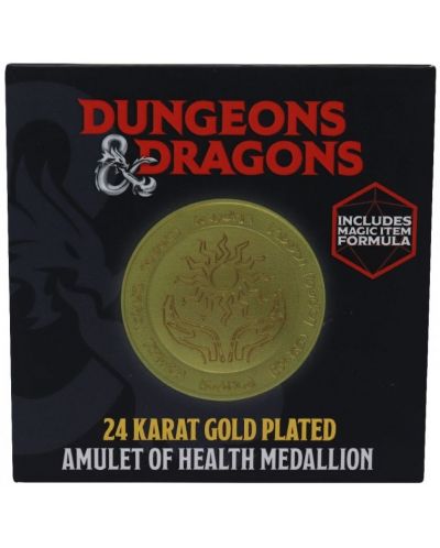 Медальон FaNaTtiK Games: Dungeons & Dragons - Amulet of Health (Limited Edition) (Gold Plated) (Includes Magic Item Formula) - 4