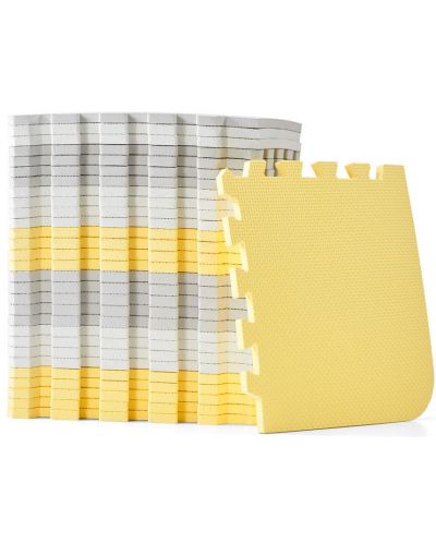 Меко килимче за игра KinderKraft - Luno,  жълто - 4