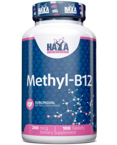 Methyl-B12, 200 mcg, 100 таблетки, Haya Labs - 1