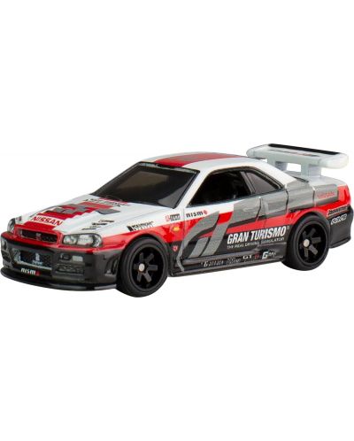 Метална количка Hot Wheels Pop Culture - Nissan Skyline GT-R (BNR34), 1:64 - 2