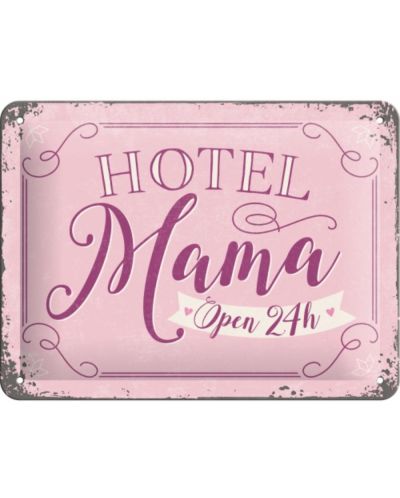 Метална табелка Nostalgic Art - Hotel Mama - 1