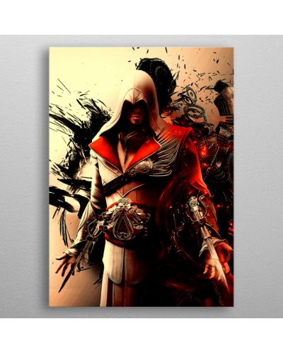 Метален постер Displate - Assassins Creed Brotherhood - Ezio Auditore - 3