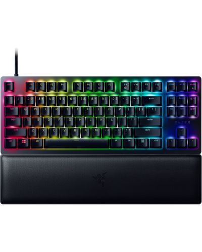 Механична клавиатура Razer - Huntsman V2 Tenkeyless, Purple, RGB, черна - 1