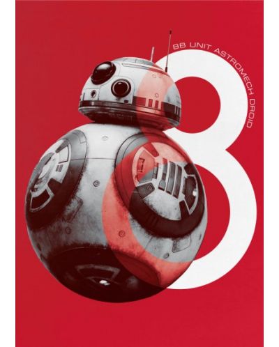 Метален постер Displate Movies: Star Wars - BB-8 - 1