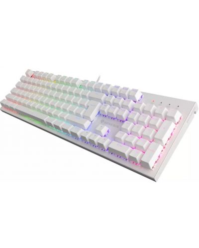 Механична клавиатура Genesis - Thor 303, Outemu Brown, RGB, бяла - 7