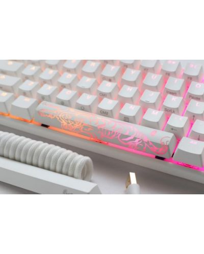 Mеханична клавиатура Ducky - One 3 Pure White SF, Clear, RGB, бяла - 3