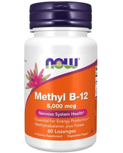 Methyl B-12, 60 таблетки, Now - 1