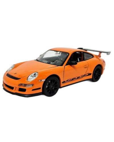 Метална кола Welly - Porsche 911 GT3, 1:24, оранжева - 2