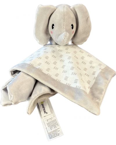 Мека кърпичка с играчка Pearhead - Elephant grey - 1