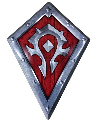 Метален постер ABYstyle Games: World of Warcraft - Horde Shield - 1