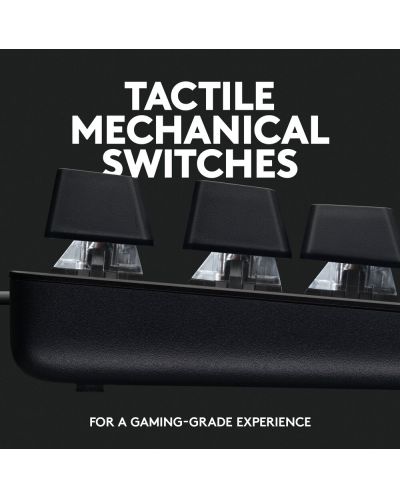 Механична клавиатура Logitech - G413 SE, tactile, LED, черна - 3