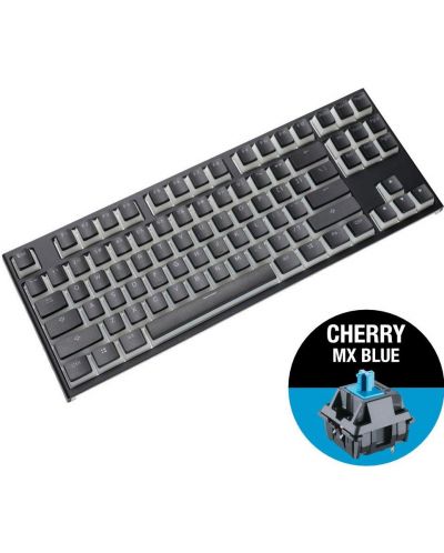 Механична клавиатура Ducky - One 2, Cherry MX Blue, RGB, TKL, черна - 4