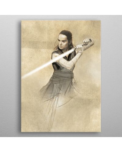 Метален постер Displate - Star Wars: Rey - 3