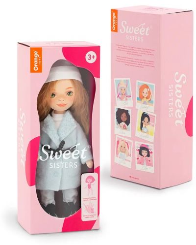 Мека кукла Orange Toys Sweet Sisters - Сънни с ментово палто, 32 cm - 2