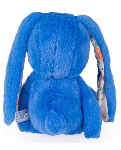 Мека играчка за гушкане Bali Bazoo - Rabbit, 32 cm, синя - 3