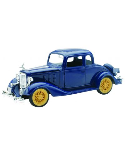 Метален ретро автомобил Newray - 1933 Chevy Coupe, двуместна, 5 прозореца, 1:32 - 1