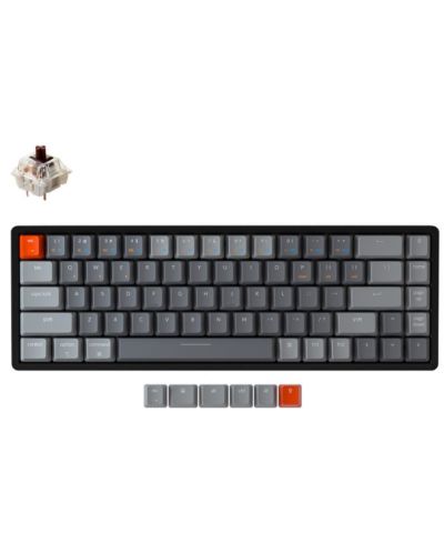 Механична клавиатура Keychron - K6 Aluminum, Tactile, черна - 2