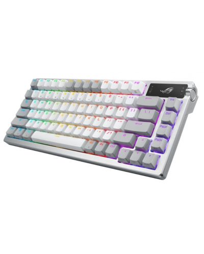 Механична клавиатура ASUS - ROG AZOTH, безжична, NX Snow, RGB, бяла - 3