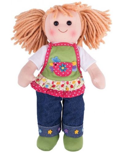 Мека кукла Bigjigs - София, 34 cm - 1