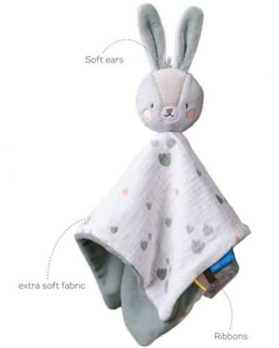 Мека кърпичка за гушкане Taf Toys -Зайче - 5