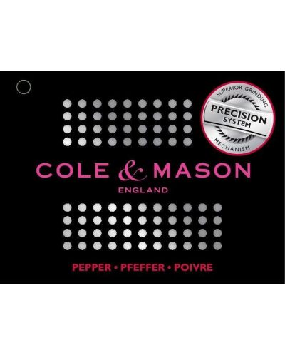 Мелничка за пипер Cole & Mason - “Crystal“, 12.5 cm - 2