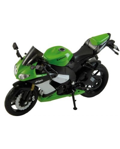 Метален мотор Welly - Kawasaki Ninja ZX, 1:18 - 1