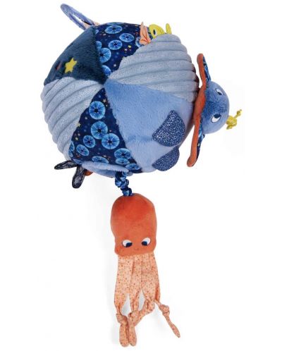 Мека играчка с  активности Moulin Roty - Риба балон - 1