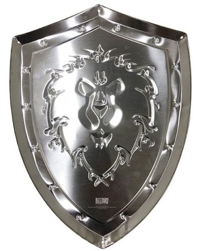 Метален постер ABYstyle Games: World of Warcraft - Alliance Shield - 2