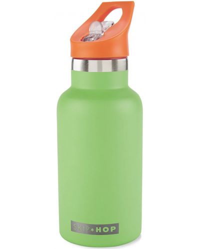 Метална бутилка Skip Hop - Green, 380 ml - 2