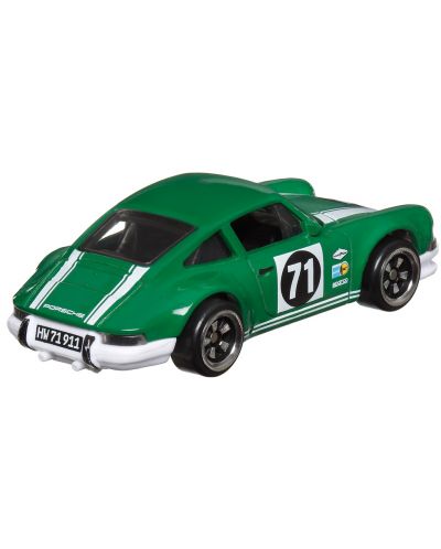 Метална количка Hot Wheels Vintage - 1971 Porsche 911, зелена, 1:64 - 3