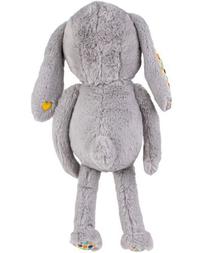 Мека играчка за гушкане Bali Bazoo - Bunny, сива - 4