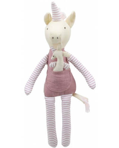 Мека кукла The Puppet Company - Еднорог с бебе, 30 cm - 1
