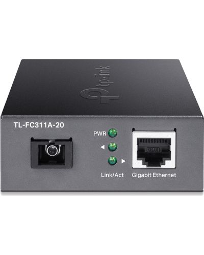 Медиен конвертор TP-Link - TL-FC311A-2, RJ-45/SC/UPC, черен - 3
