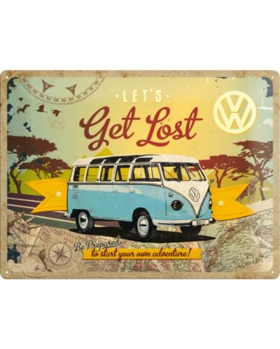 Метална табелка Nostalgic Art VW - Let's Get Lost - 1