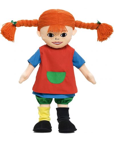 Мека кукла Pippi - Пипи Дългото Чорапче, 60 cm - 1