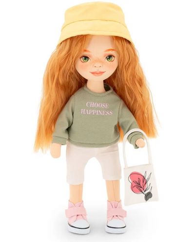 Мека кукла Orange Toys Sweet Sisters - Съни със зелен пуловер, 32 cm - 3