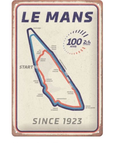Метална табелка Nostalgic Art Le Mans - Circuit - 1