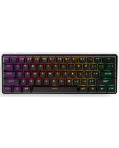 Механична клавиатура SteelSeries - Apex Pro Mini WL US, OmniPoint, RGB, черна - 1