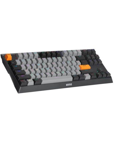 Механична клавиатура Marvo - KG980-B, Blue switches, RGB, черна - 4