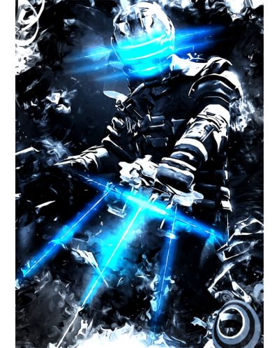 Метален постер Displate Games: Dead Space - White noise