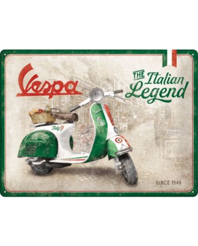 Метална табелка Nostalgic Art Vespa - The Italian Legend - 1